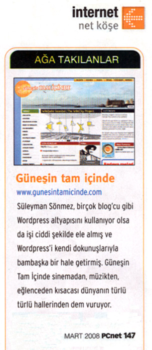 Yurtta ve Dünyada "Güneş"li Bir Hava Var :) 2 pcnet mart 2008